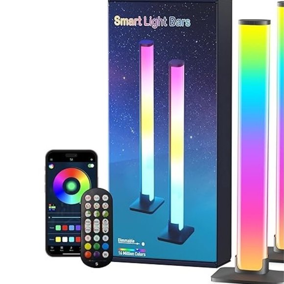 Smart LED Light Bar for Room,16 Million Colors Three Control Modes Dynamic Music - Picture 1 of 5
